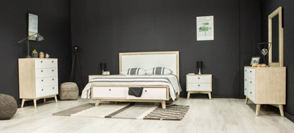 LH Home Ava Wooden Frame King Bed