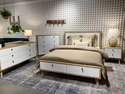 LH Home Ava Wooden Frame King Bed