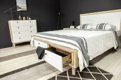 LH Home Ava Wooden Frame King Bed