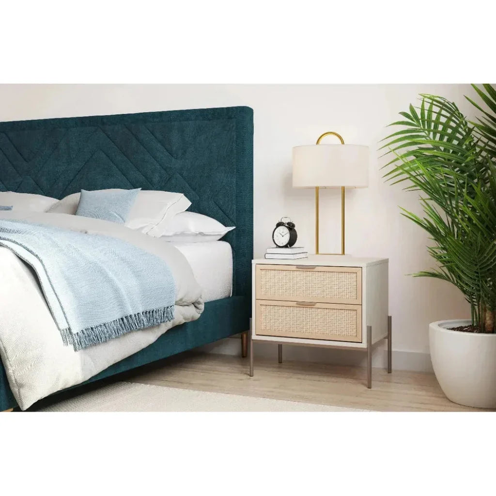 SUNPAN Avida Wooden Iron Nightstand