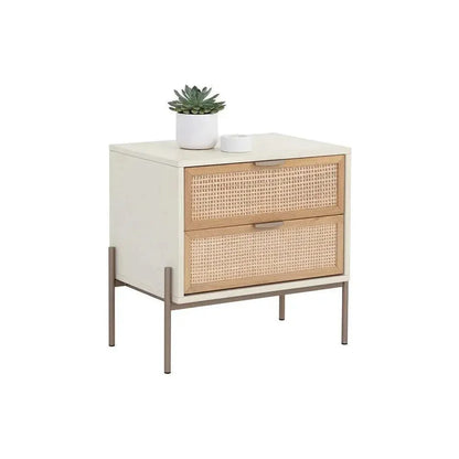 SUNPAN Avida Wooden Iron Nightstand