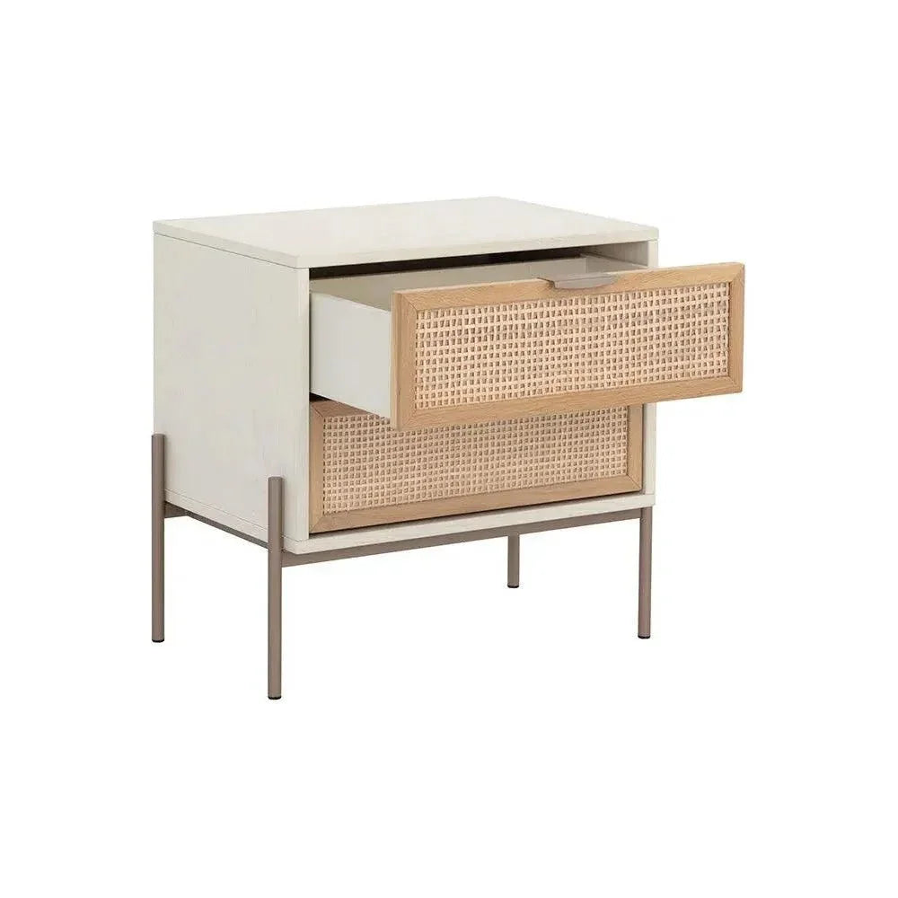 SUNPAN Avida Wooden Iron Nightstand