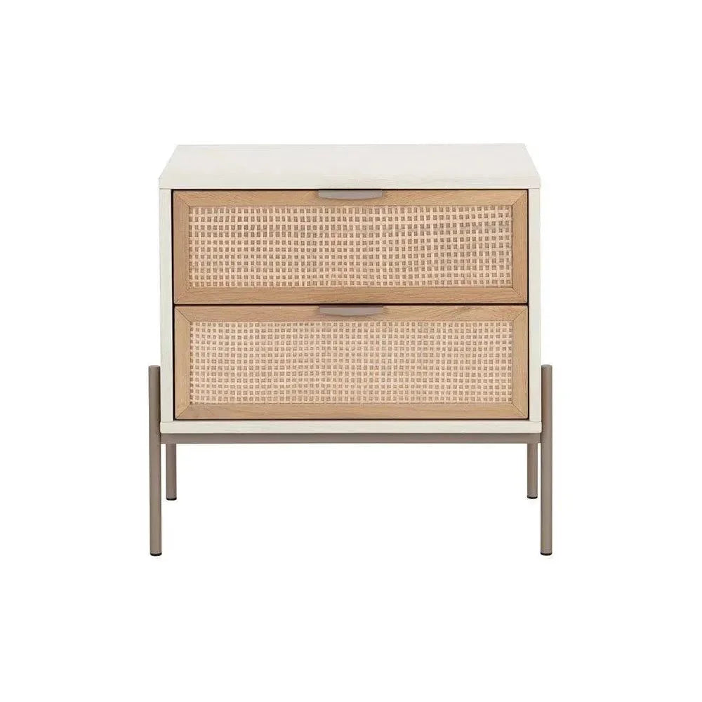 SUNPAN Avida Wooden Iron Nightstand