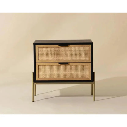 SUNPAN Avida Wooden Iron Nightstand