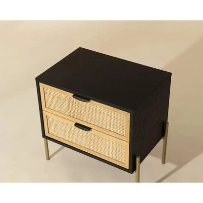 SUNPAN Avida Wooden Iron Nightstand