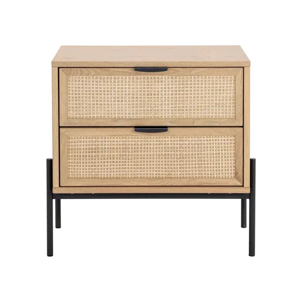SUNPAN Avida Wooden Iron Nightstand