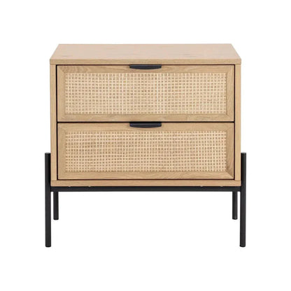 SUNPAN Avida Wooden Iron Nightstand