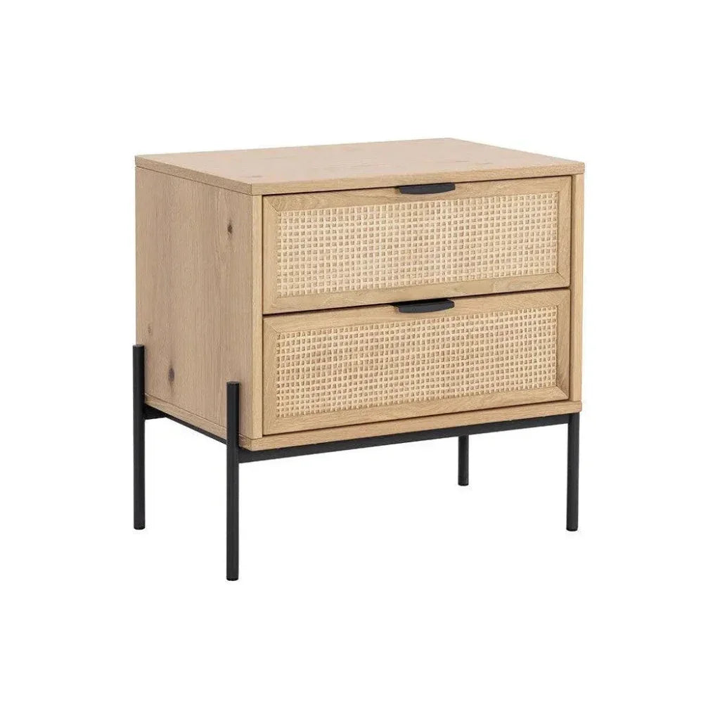 SUNPAN Avida Wooden Iron Nightstand