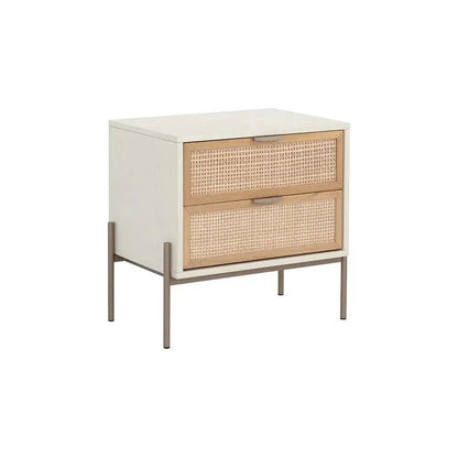 SUNPAN Avida Wooden Iron Nightstand