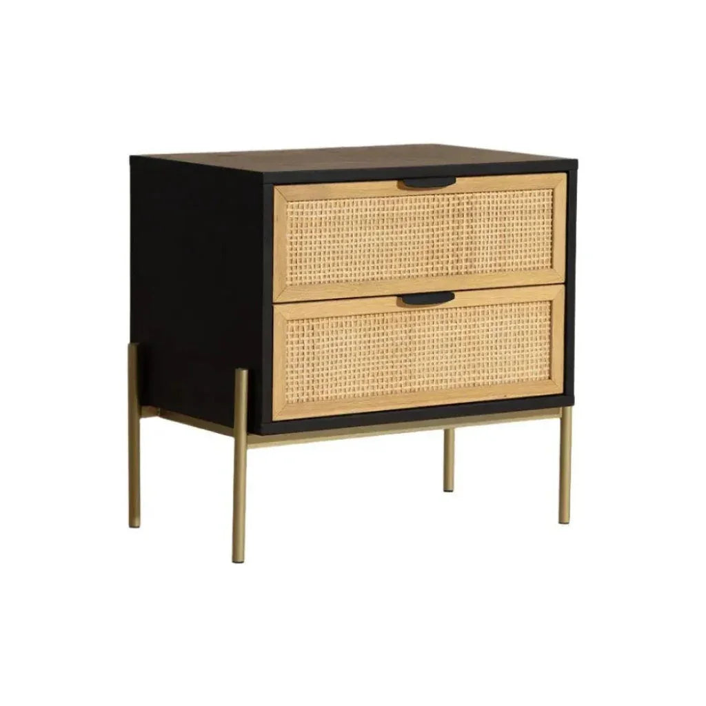 SUNPAN Avida Wooden Iron Nightstand