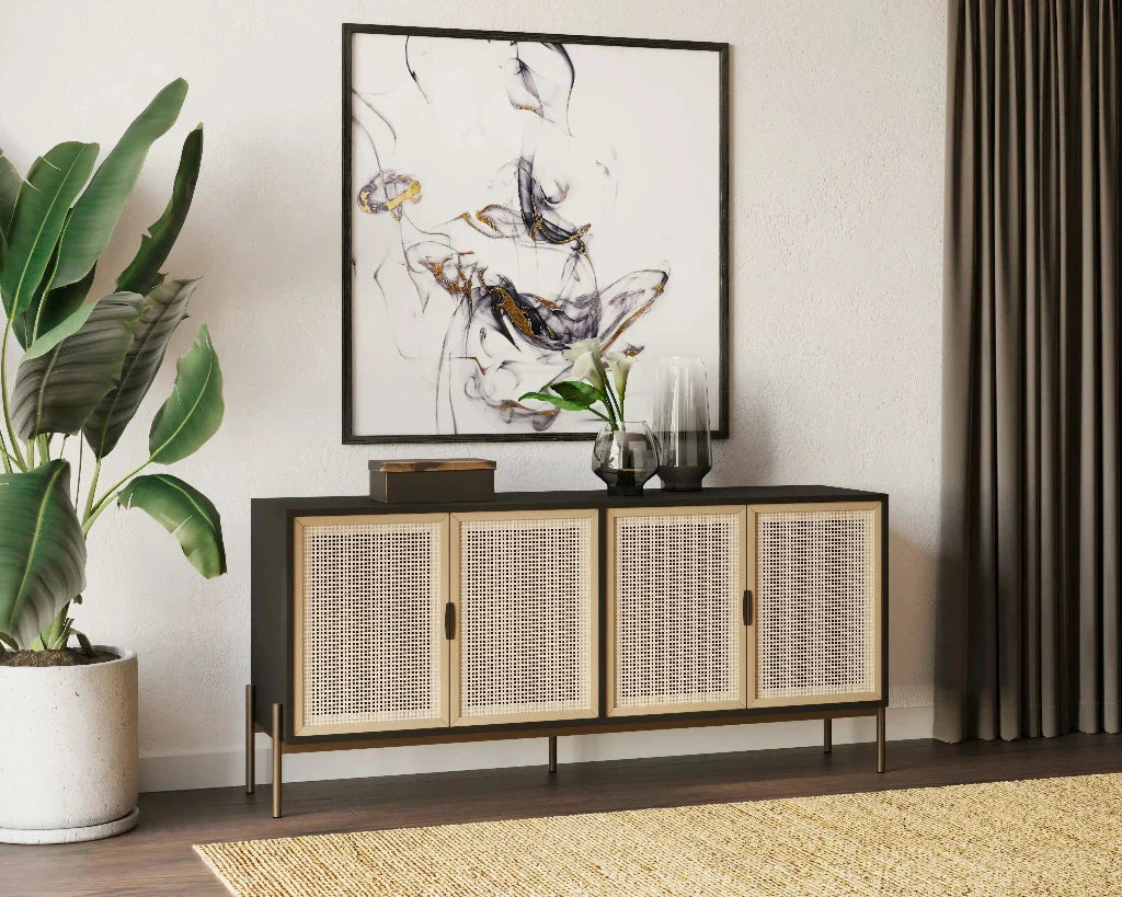 Avida Iron Based Wooden Sideboard