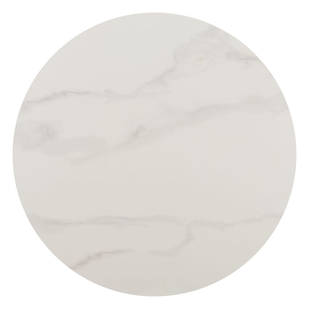 Zuo Modern Axis Faux Marble Top White Bar Table
