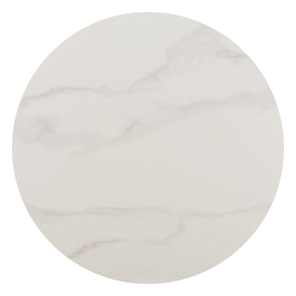 Zuo Modern Axis Faux Marble Top White Bar Table