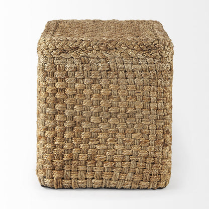 Mercana Aylin Brown Jute Pouf