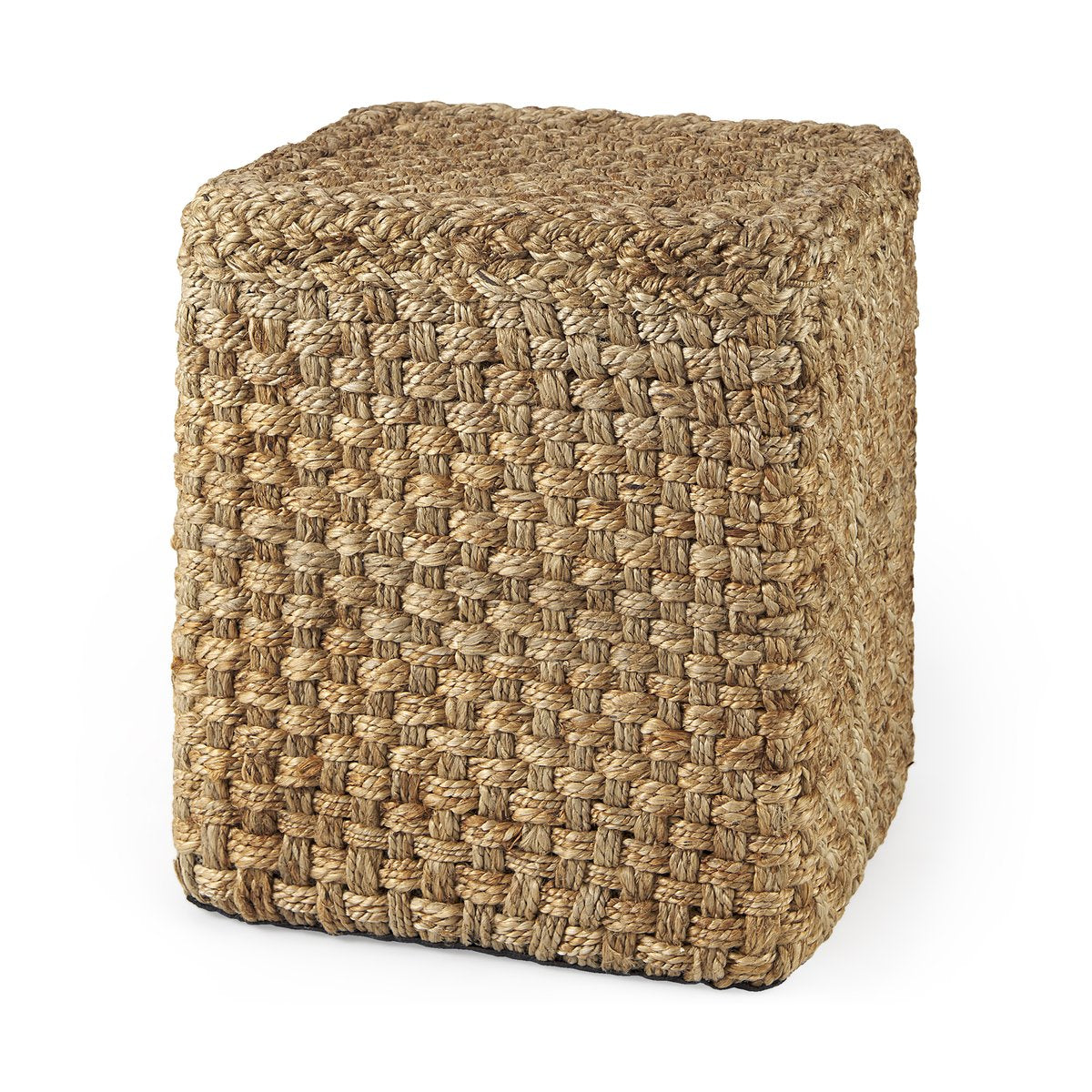 Mercana Aylin Brown Jute Pouf
