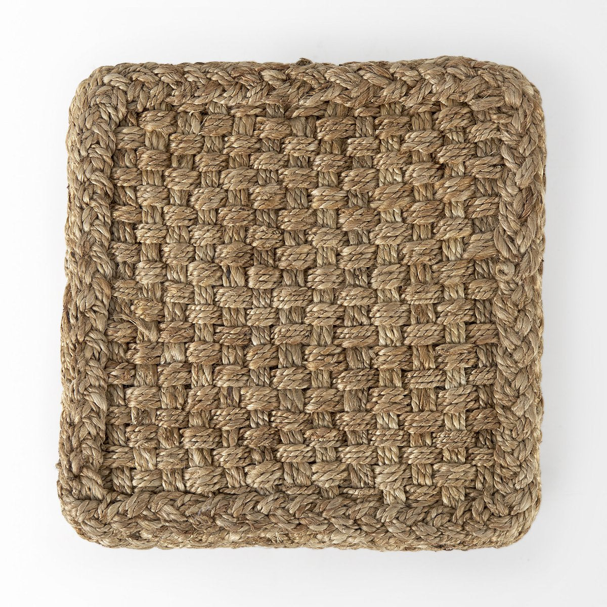 Mercana Aylin Brown Jute Pouf