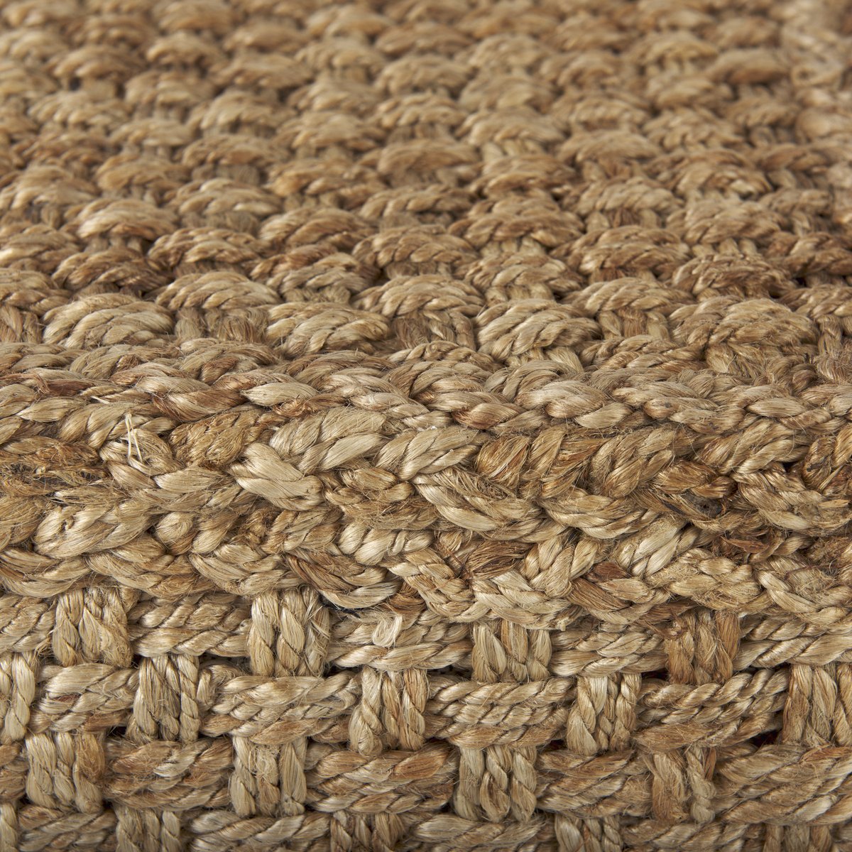 Mercana Aylin Brown Jute Pouf