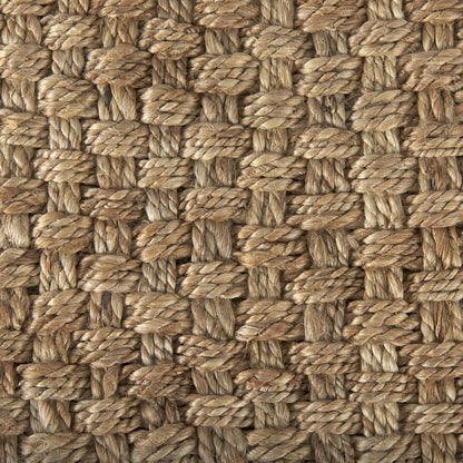 Mercana Aylin Brown Jute Pouf