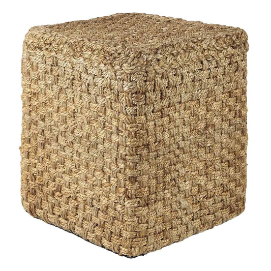 Mercana Aylin Brown Jute Pouf