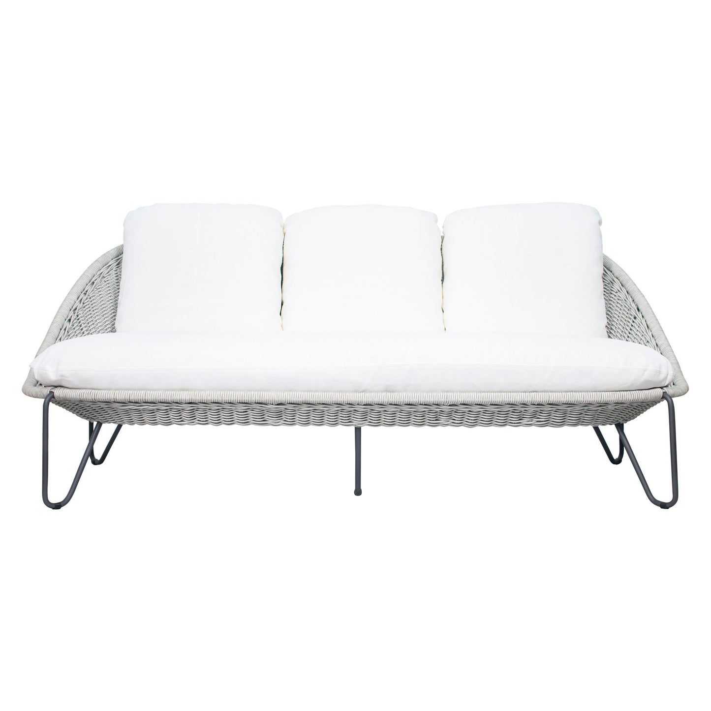 Azores 3 Seat Sofa - Coconut White Outdoor Sofa-Outdoor Sofas & Loveseats-Seasonal Living-Sideboards and Things