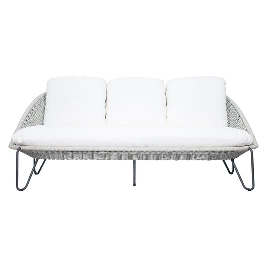 Azores 3 Seat Sofa - Coconut White Outdoor Sofa-Outdoor Sofas & Loveseats-Seasonal Living-Sideboards and Things