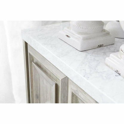 Azure Carrera Media Sideboard White Marble Steel Sideboards Sideboards and Things By Essentials For Living