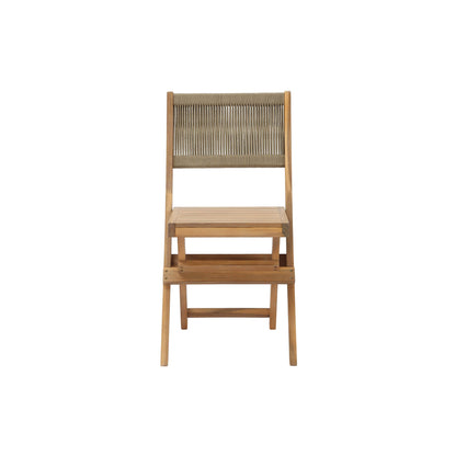 LH Home Balcony Wooden Foldable Outdoor Bistro Set