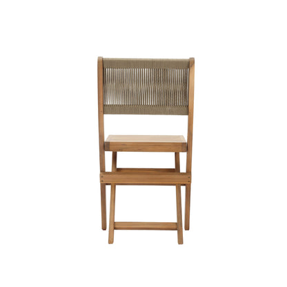 LH Home Balcony Wooden Foldable Outdoor Bistro Set
