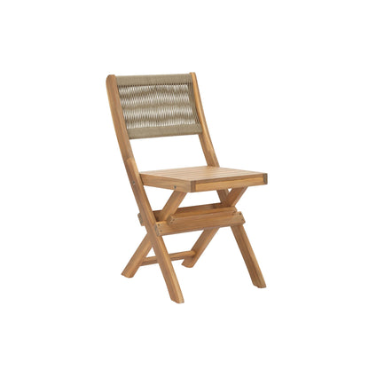 LH Home Balcony Wooden Foldable Outdoor Bistro Set