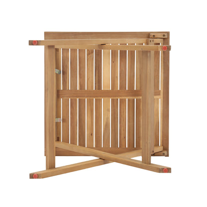LH Home Balcony Wooden Foldable Outdoor Bistro Set