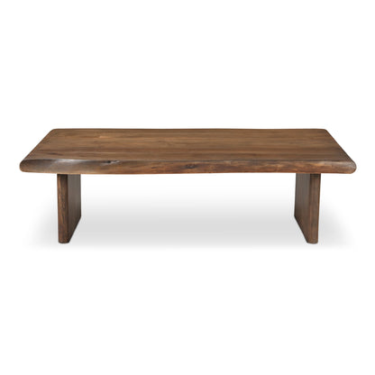 Lila Brown Acacia Wood Design Coffee Table