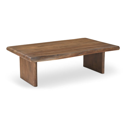 Lila Brown Acacia Wood Design Coffee Table