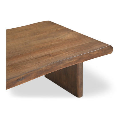 Lila Brown Acacia Wood Design Coffee Table