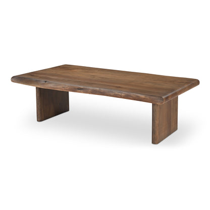 Lila Brown Acacia Wood Design Coffee Table