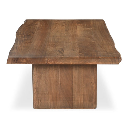 Lila Brown Acacia Wood Design Coffee Table