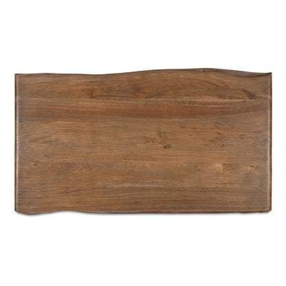 Lila Brown Acacia Wood Design Coffee Table