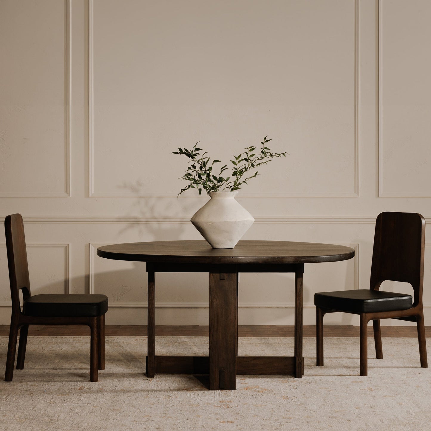 Glenn Solid Neem Wood Brown Dining Table