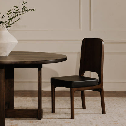 Glenn Solid Neem Wood Brown Dining Table