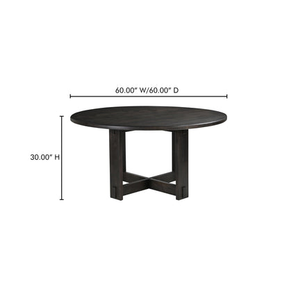 Glenn Solid Neem Wood Brown Dining Table