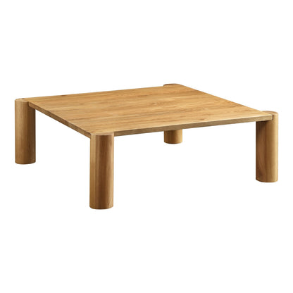 Post Wood Rectangular Coffee Table