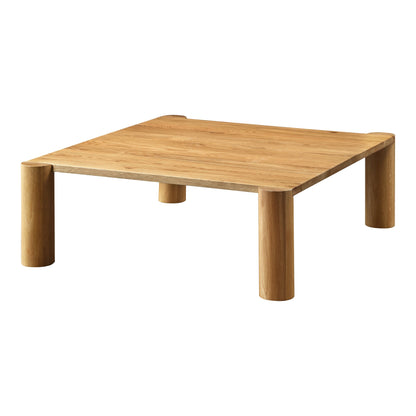 Post Wood Rectangular Coffee Table