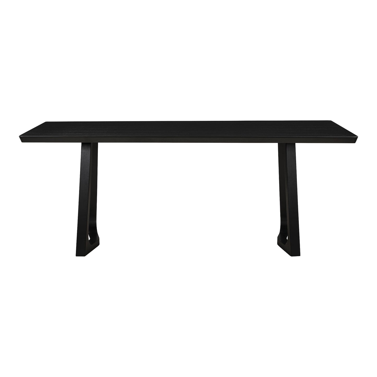 Silas Wood Black Rectangular Dining Table