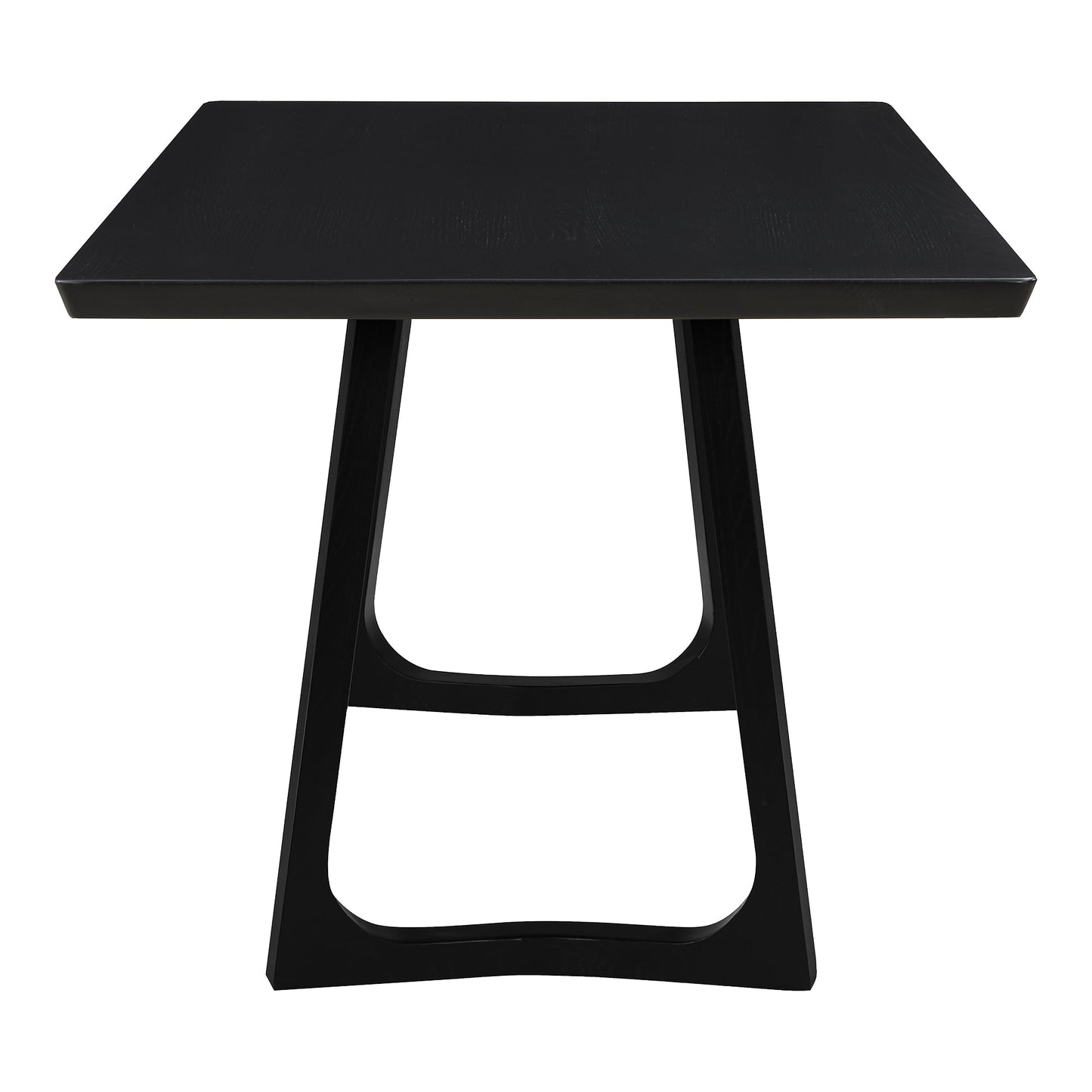 Silas Wood Black Rectangular Dining Table