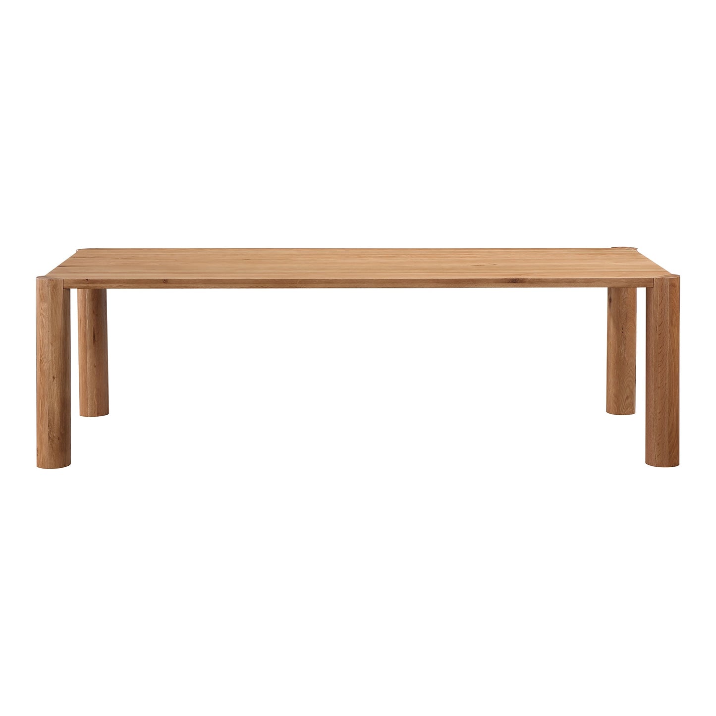 Post Natural Wood Rectangular Dining Table