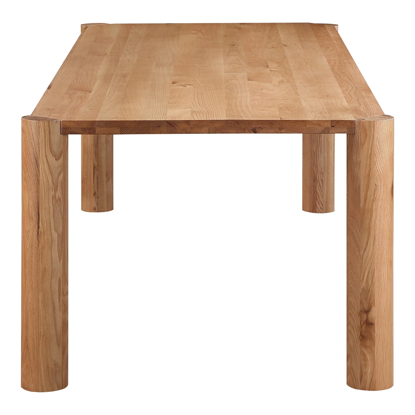 Post Natural Wood Rectangular Dining Table