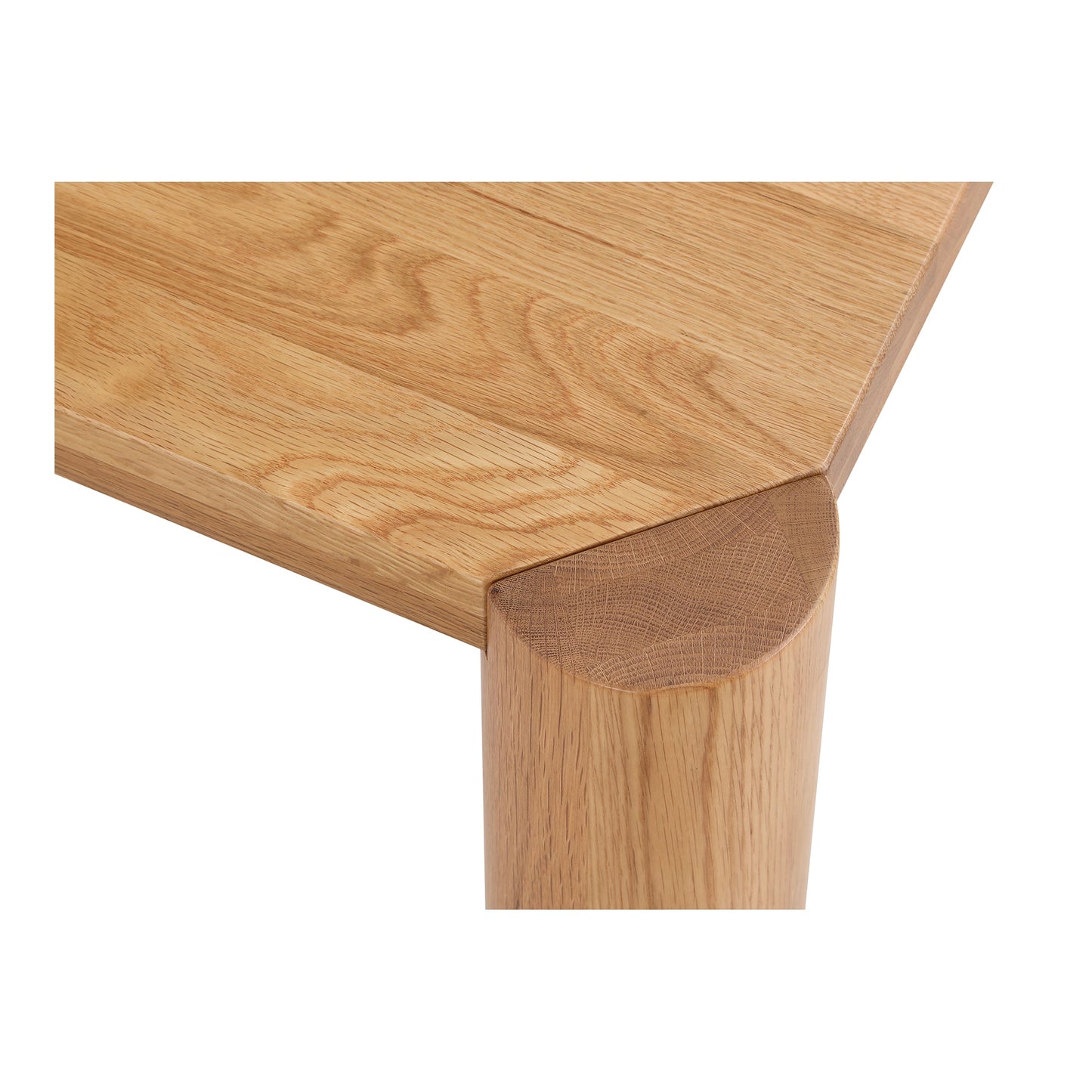 Post Natural Wood Rectangular Dining Table