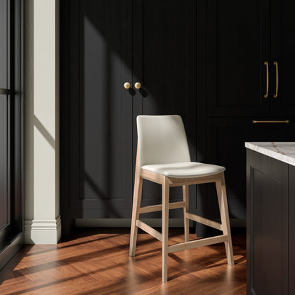 Deco Solid Oak Wood Counter Stool