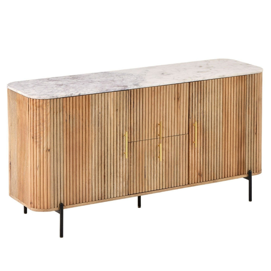 LOOMLAN Trivana Marble Top Modern Sideboard
