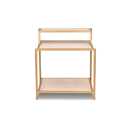 Peninsula Home Edith Wood Shelve Nightstand