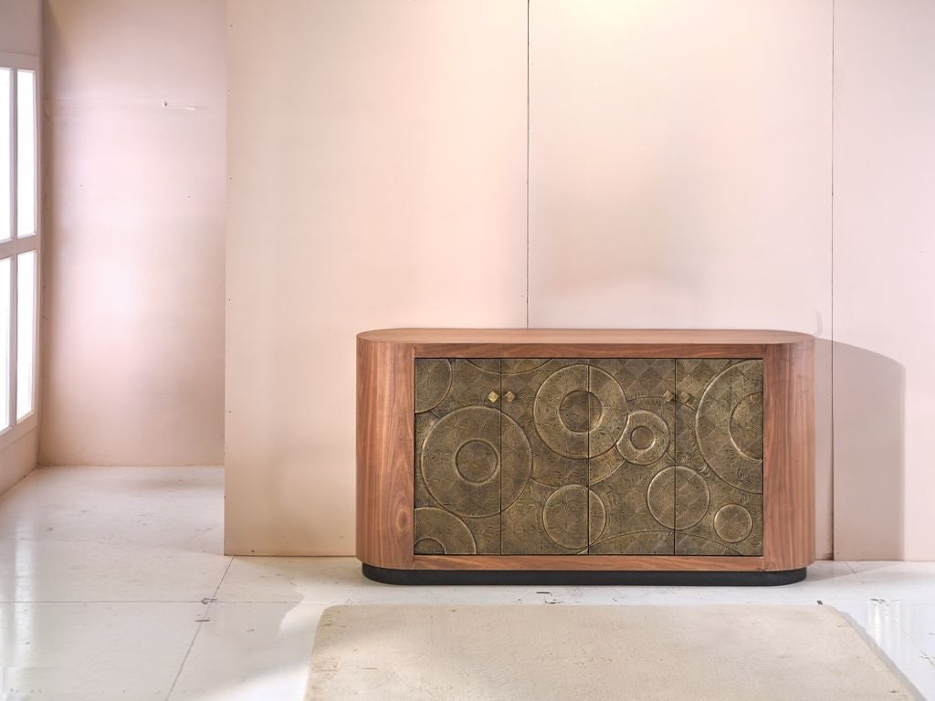 LOOMLAN Zarentha Four Doors Wood Sideboard